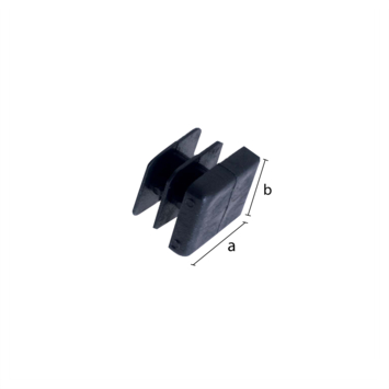 Buisvoet zwart 24x24 mm