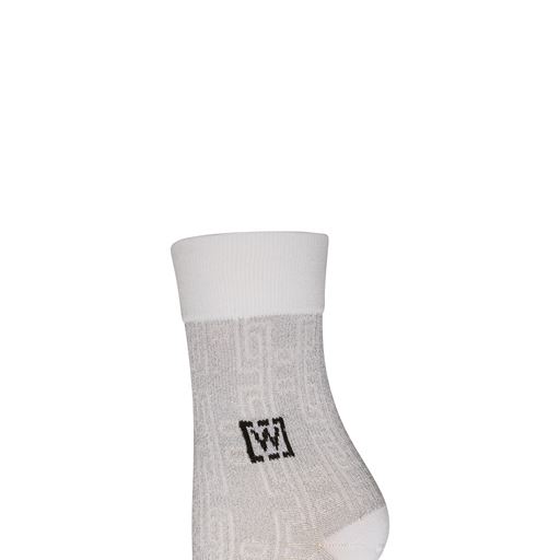 Wolford Merino Metallic Strømper, White/Silver, 36/37
