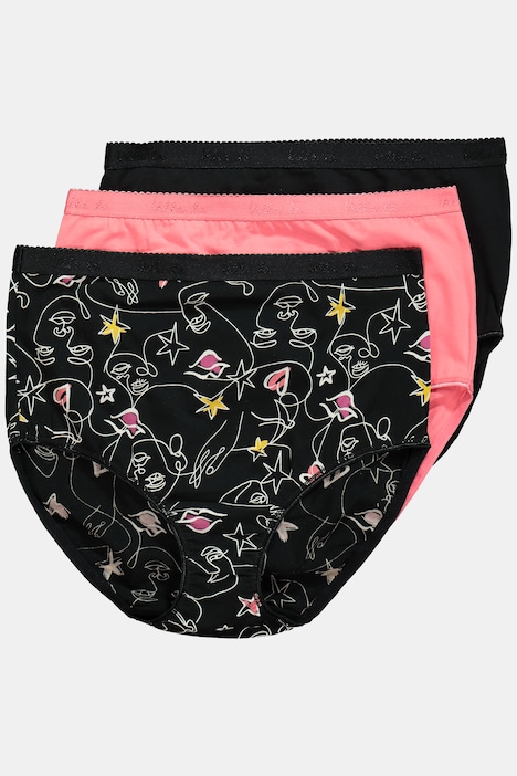 Maxislips, 3er-Pack, High Waist