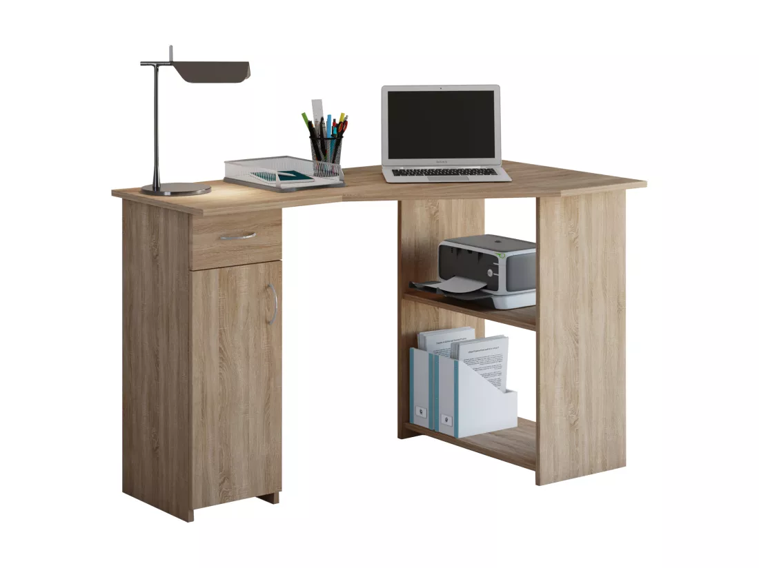 Bureau d'angle en bois Bureau Linzia