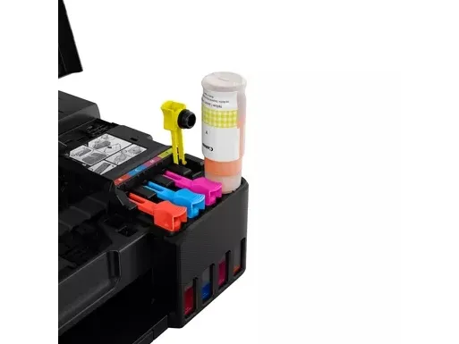 Canon PIXMA G550 - Printer - farve - blækprinter - kan genopfyldes - A4/Legal - op til 3.9 ipm (mono) / op til 3.9 ipm (farve) - kapacitet: 100 ark - USB 2.0, Wi-Fi(n)