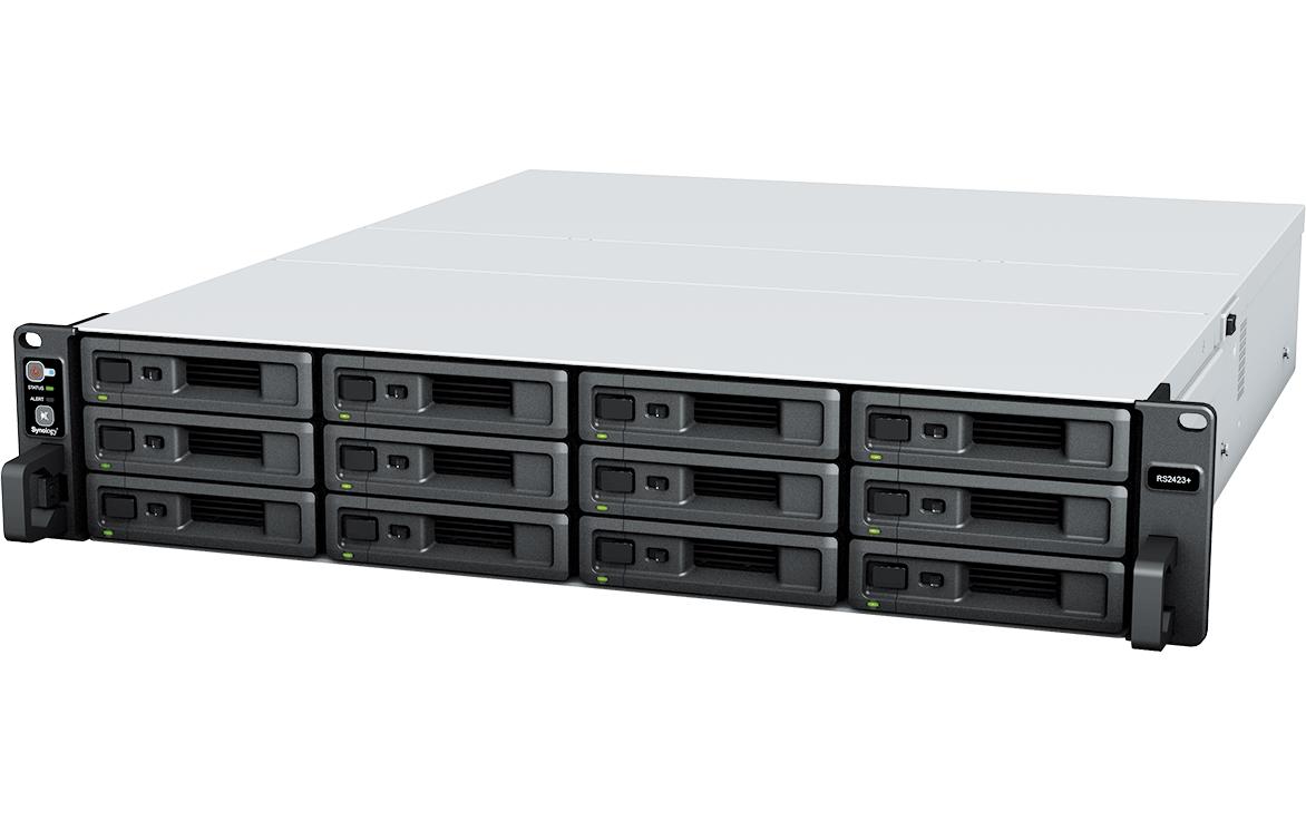 NAS RackStation RS2423+, 12-bay<br>2U Rackmount NAS mit 12 Laufwerkschächten