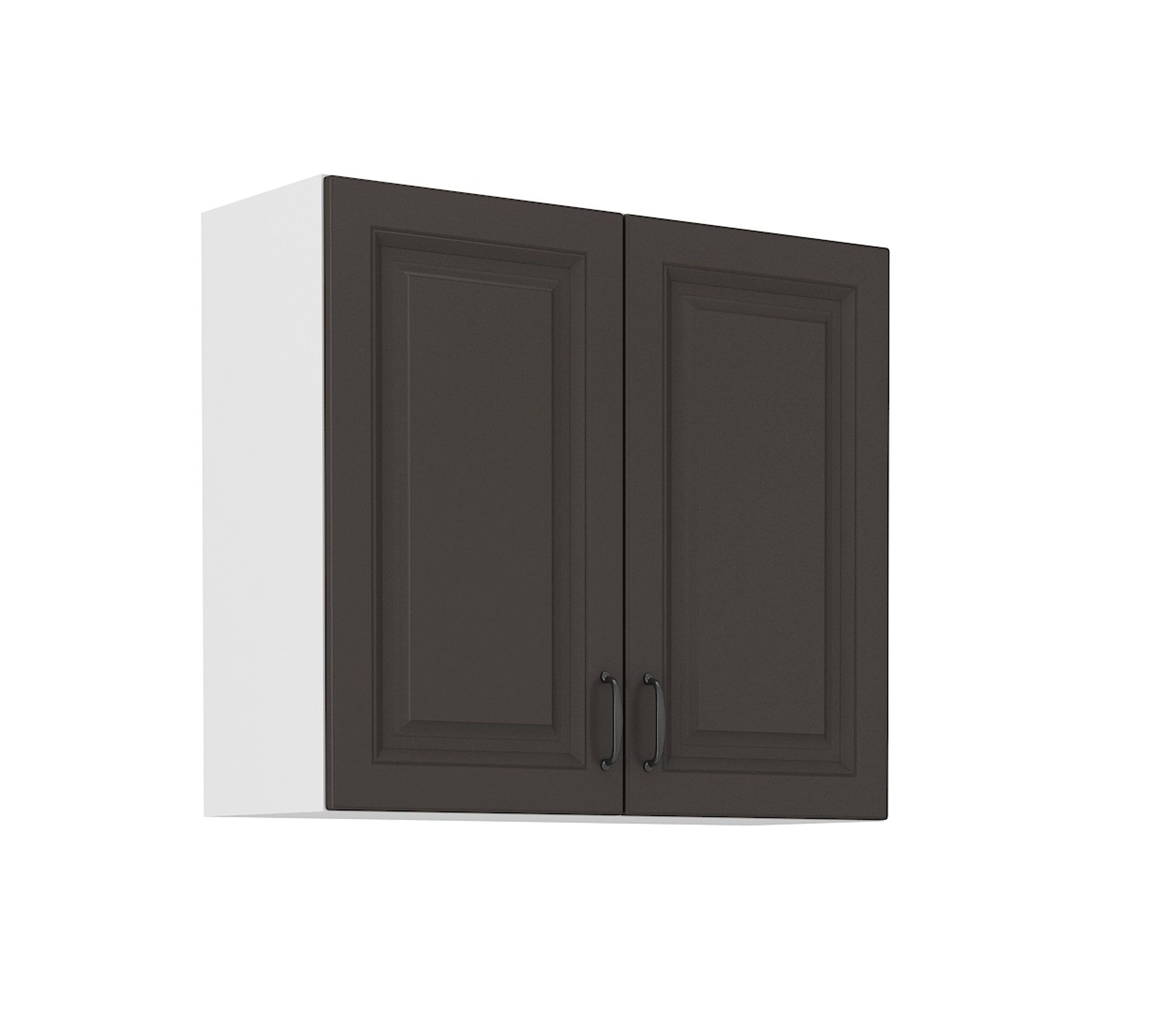 Hängeschrank 80 cm Stilo Grau Küchenzeile Küchenblock Küche Landhaus Einbauküche