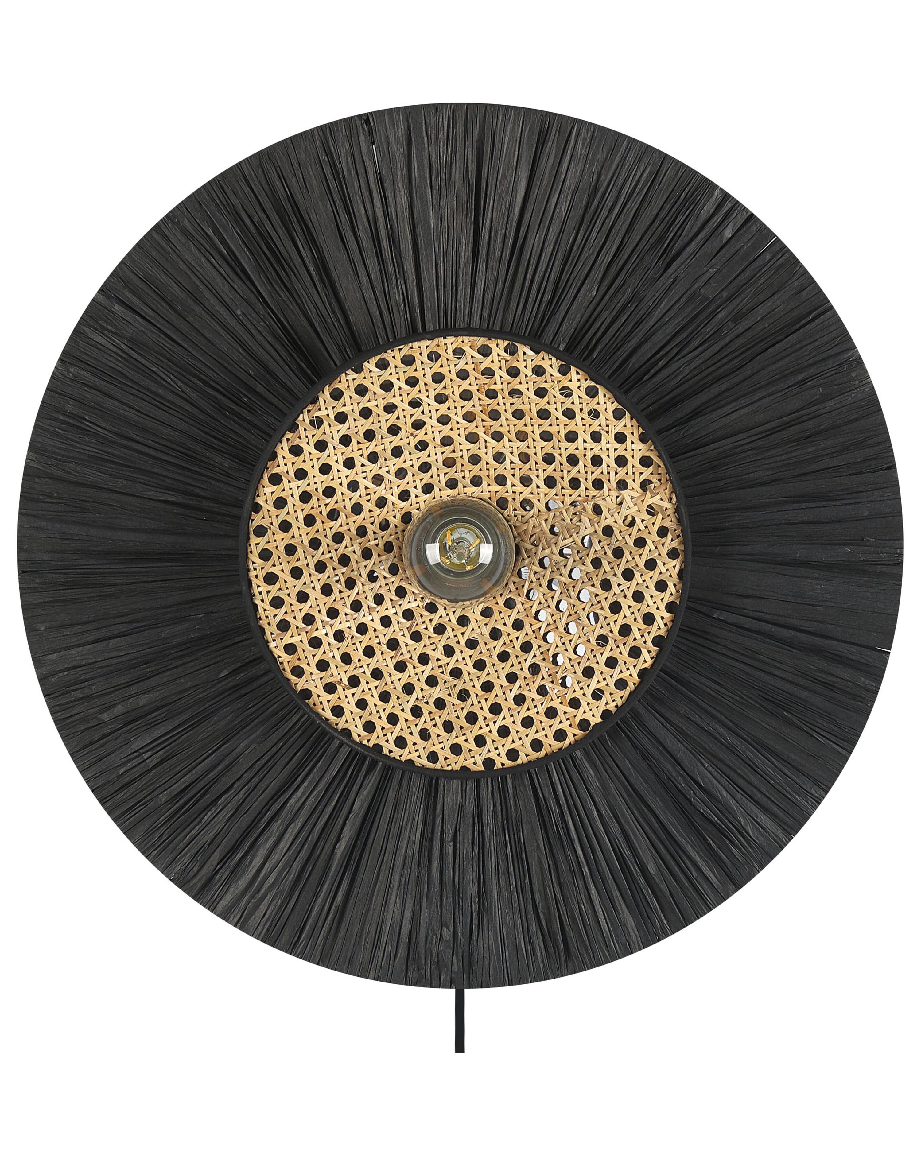 Wandlamp YAAPI Papier Zwart