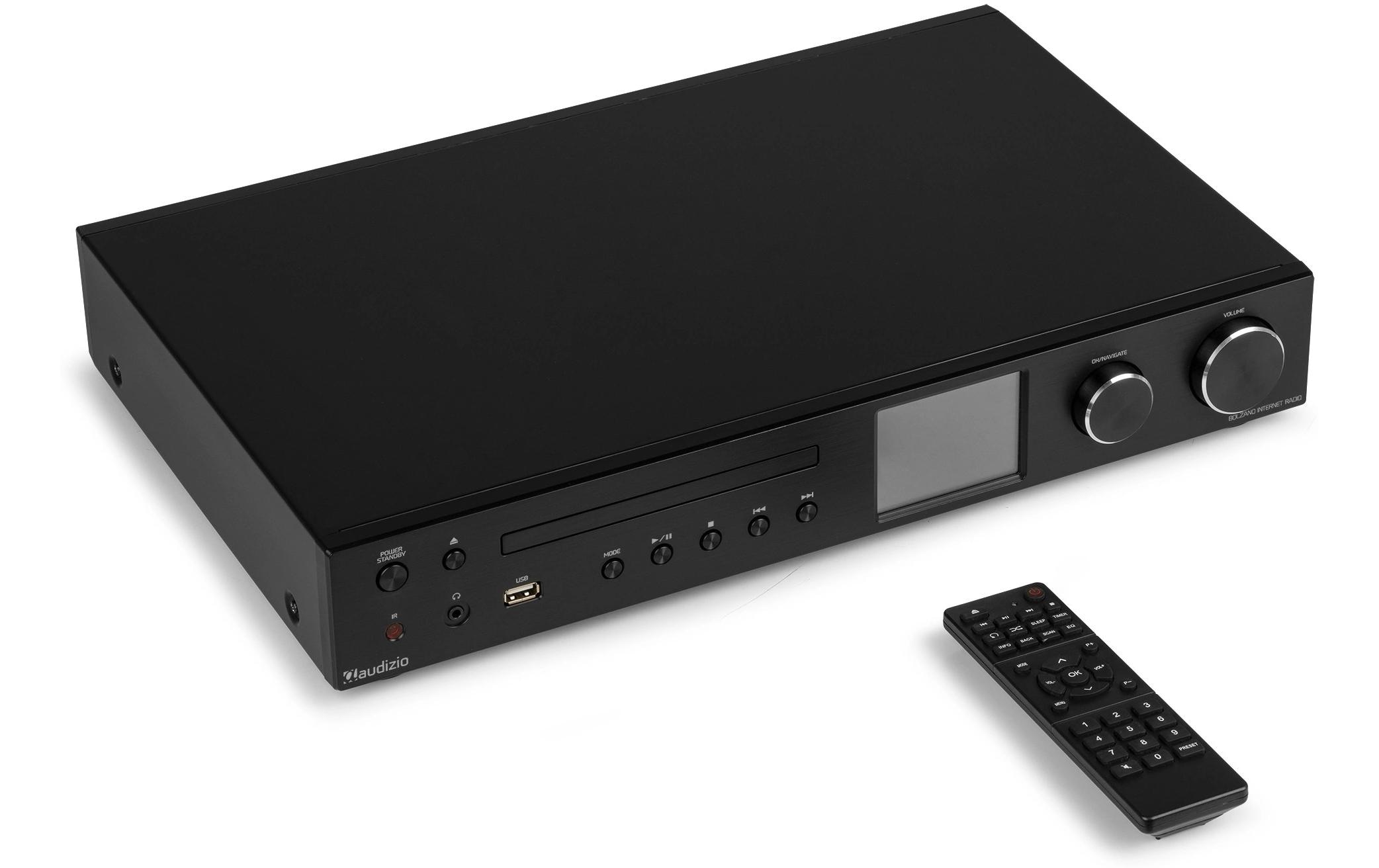 Internet Radio Bolzano Schwarz<br>Radio mit Verstärker und DAB+/CD