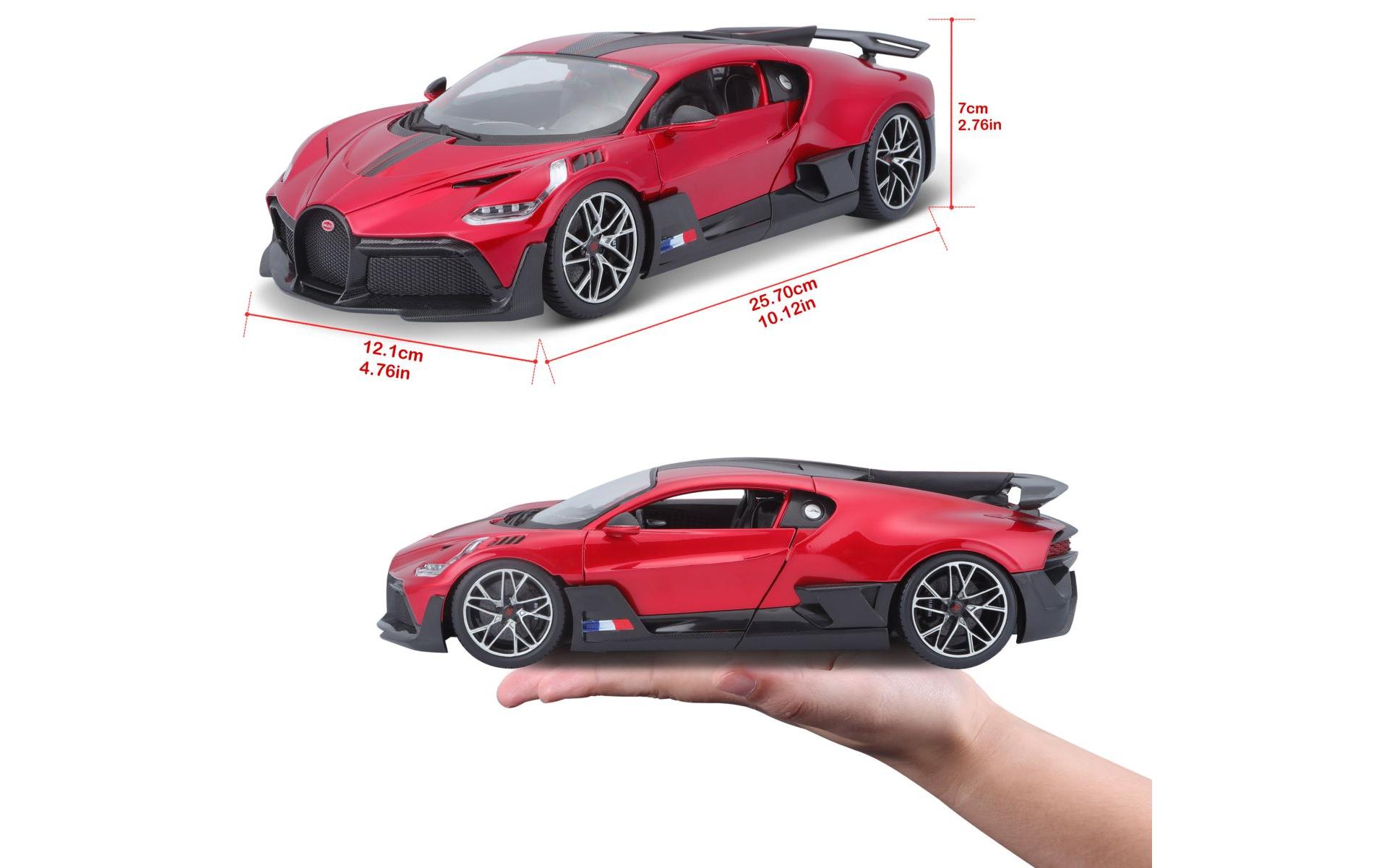 Bugatti Divo Rot 1:18Sammlermodell im Massstab 1:18