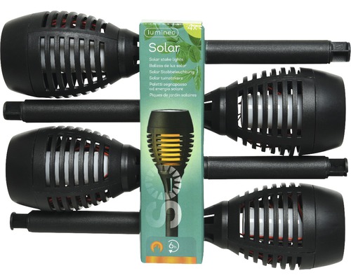 Lumineo Solar Torch 7,5 cm Vlam Effect Oranje