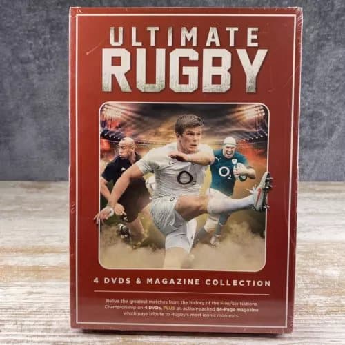 Ultimate Rugby - 4 DVDs + Magazine Collection (DVD, 2015, Box Set) Region 2 (Brand New)