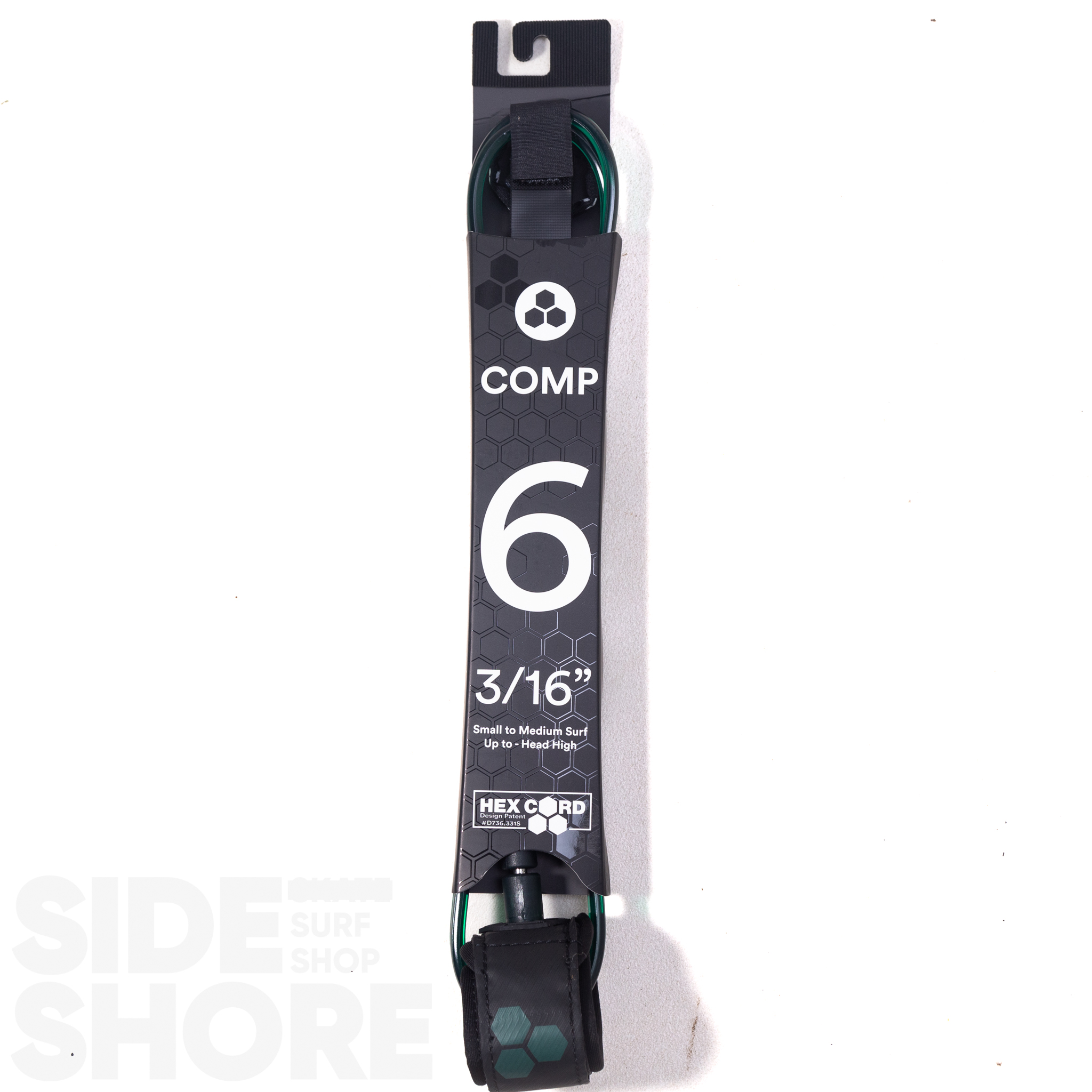 Channel Islands Hex Comp Leash 6'0 - 3/16