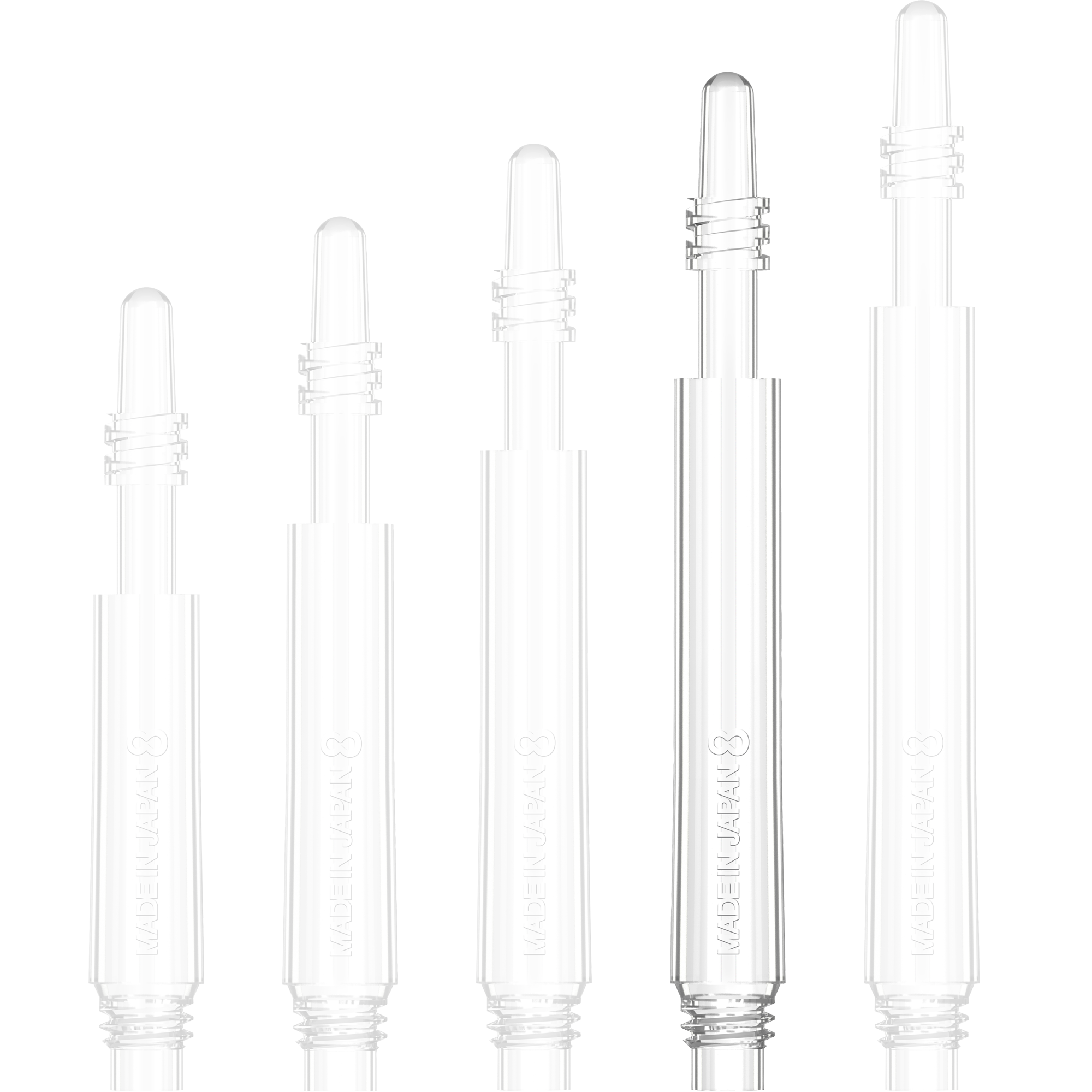 8 Flight - Regular Spin Shaft - Transparent