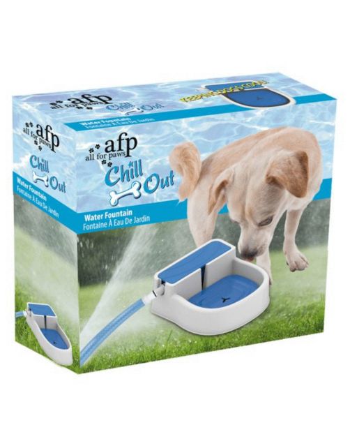 All For Paws Chill Out Drinkfontein - Hondendrinkbak - 29x27x10 cm Wit
