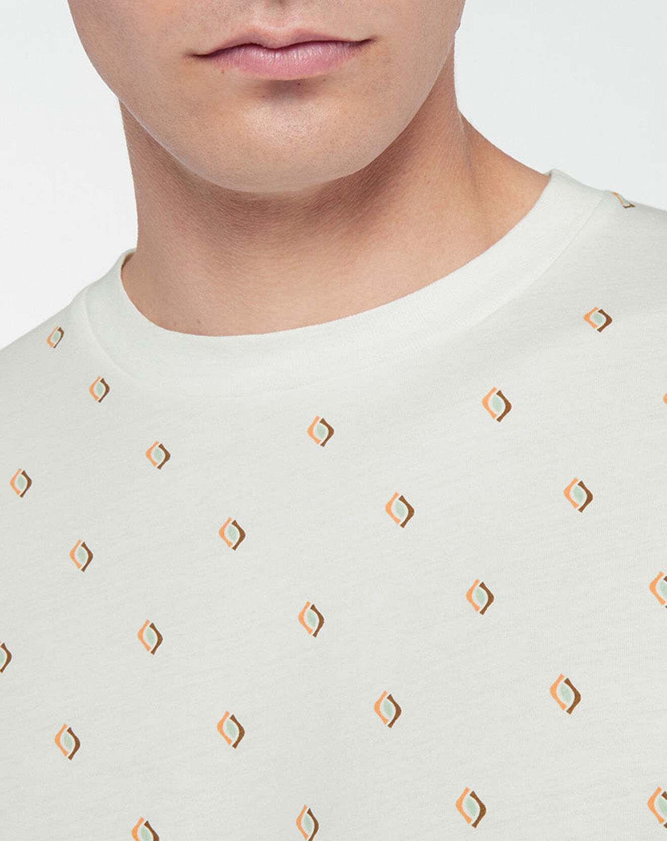 Scotch & Soda T-Shirt Microprint blanc