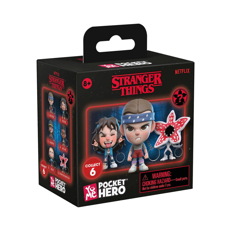Yume Stranger Things pocket hero sleutelhanger verrassingsset
