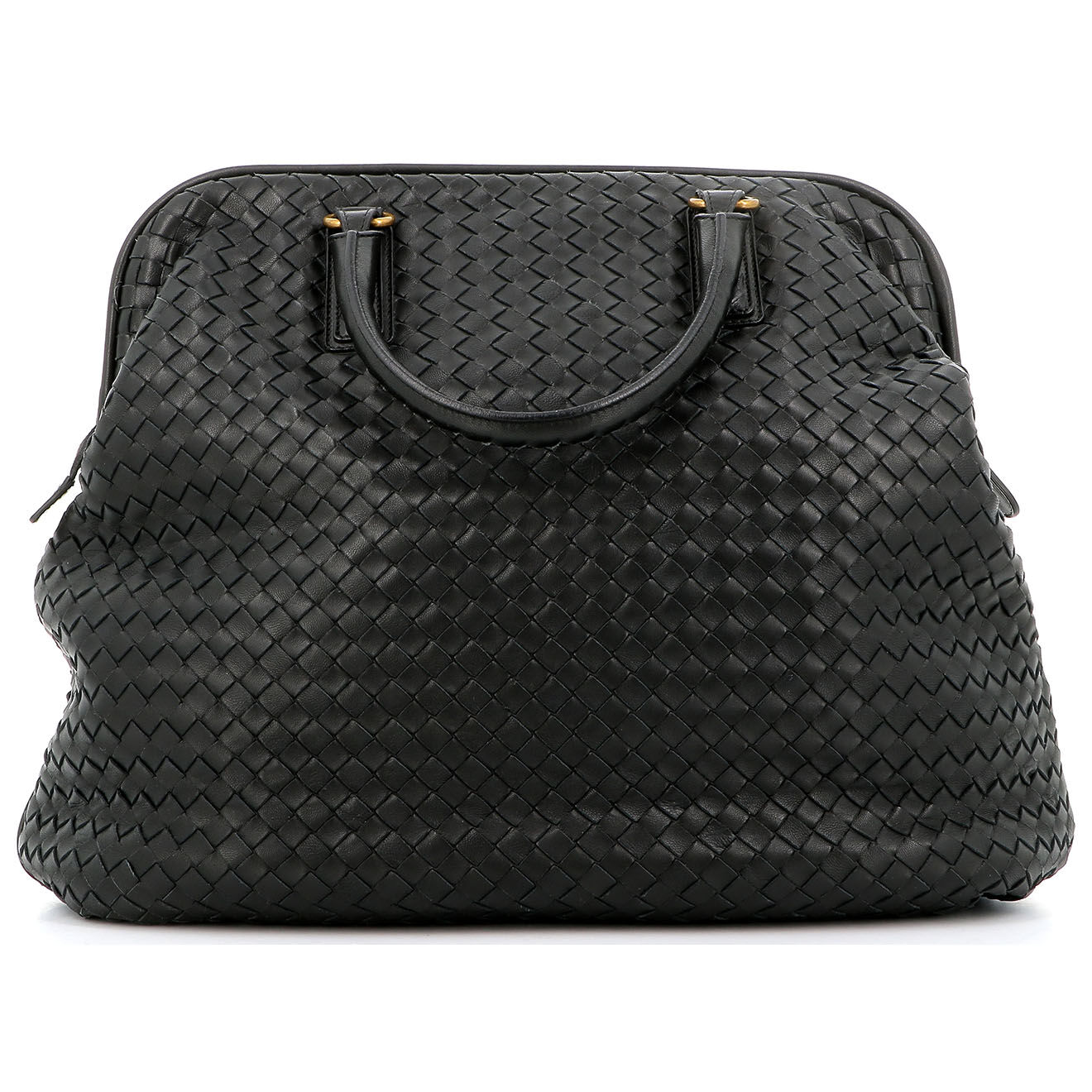 Bottega Veneta Sac à main en Cuir noir - Etat correct - Longueur 44 cm