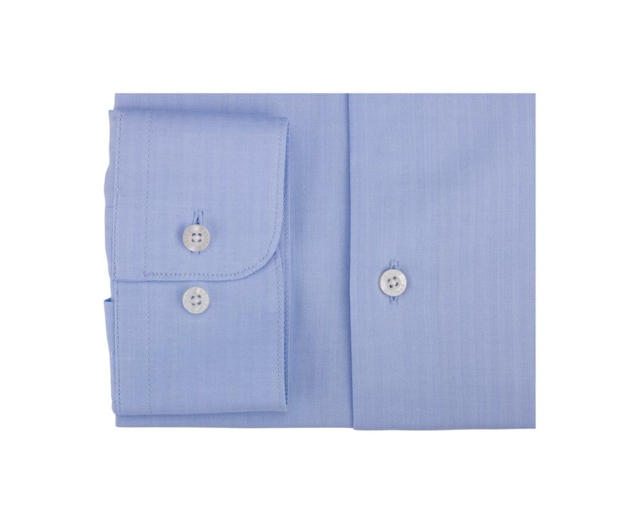 Chemise twill chevrons homme Bleu ciel - CAMÉLIEN