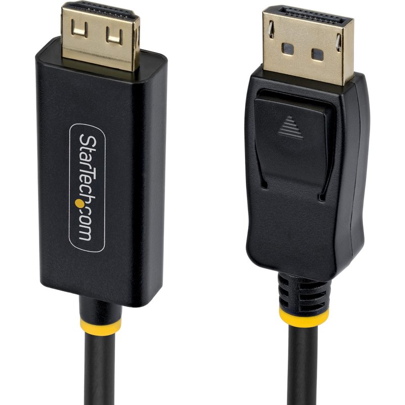 StarTech.com Câble Adaptateur DisplayPort vers HDMI de 4,5m avec Connecteurs à Verrouillage, 4K 60Hz, HDR, Convertisseur Vidéo DP vers HDMI Unidirectionnel, DP Desktop vers Moniteur HDMI