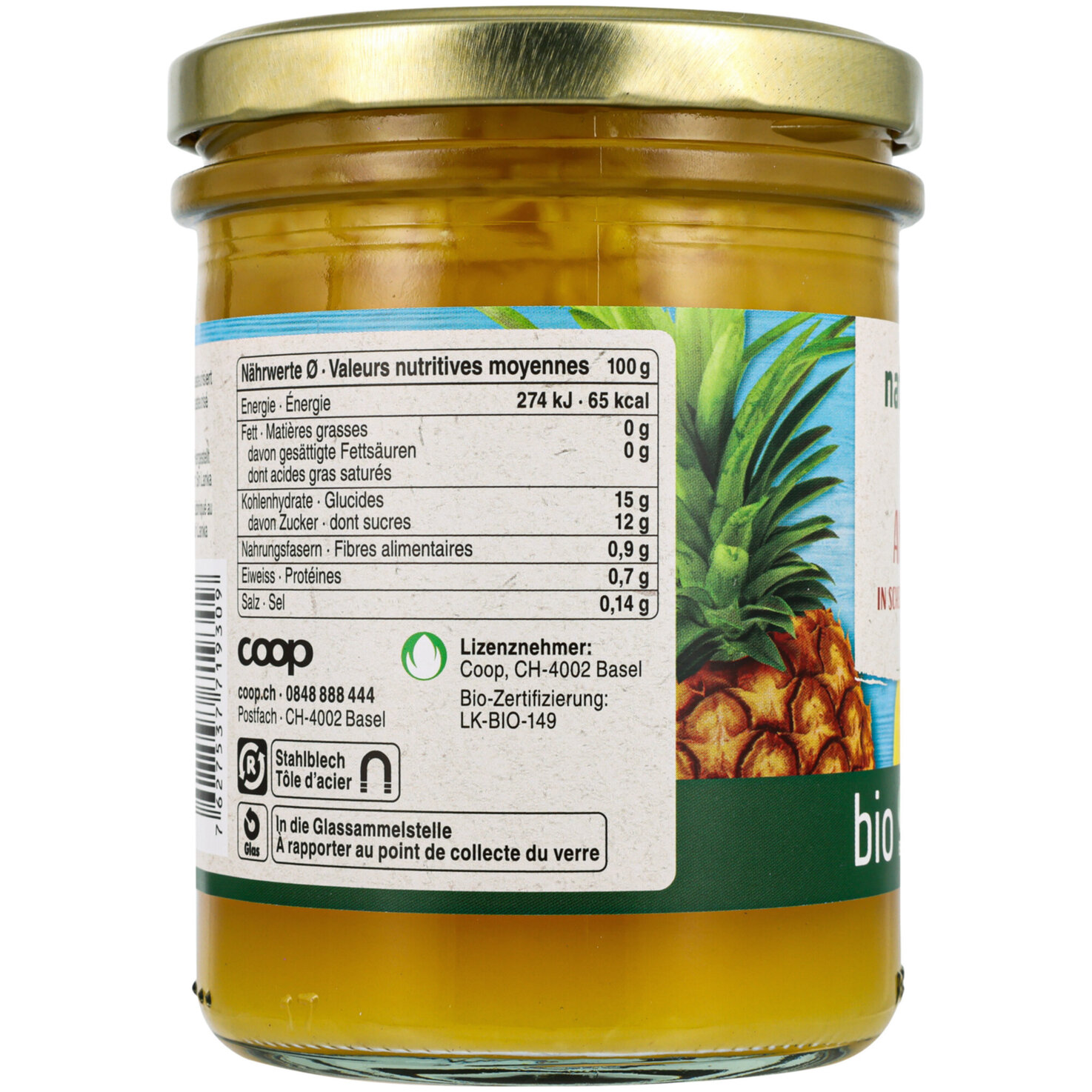 Naturaplan Bio Fairtrade Ananas Scheiben