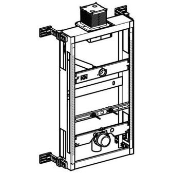 Geberit Kombifix urinoir element m. planchet bediening H98cm