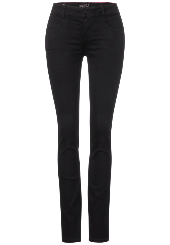 Dunkle Casual Fit Jeans - deep black
