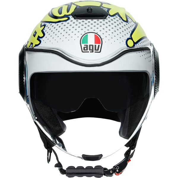 AGV - Casque Orbyt Vibes Blanc / Gris Mat / Jaune