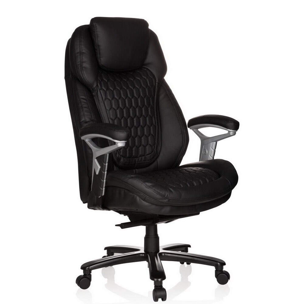 XXL Drehstuhl XXL PULLMANN Kunstleder mit Armlehnen (höhenverstellbar) hjh OFFICE
