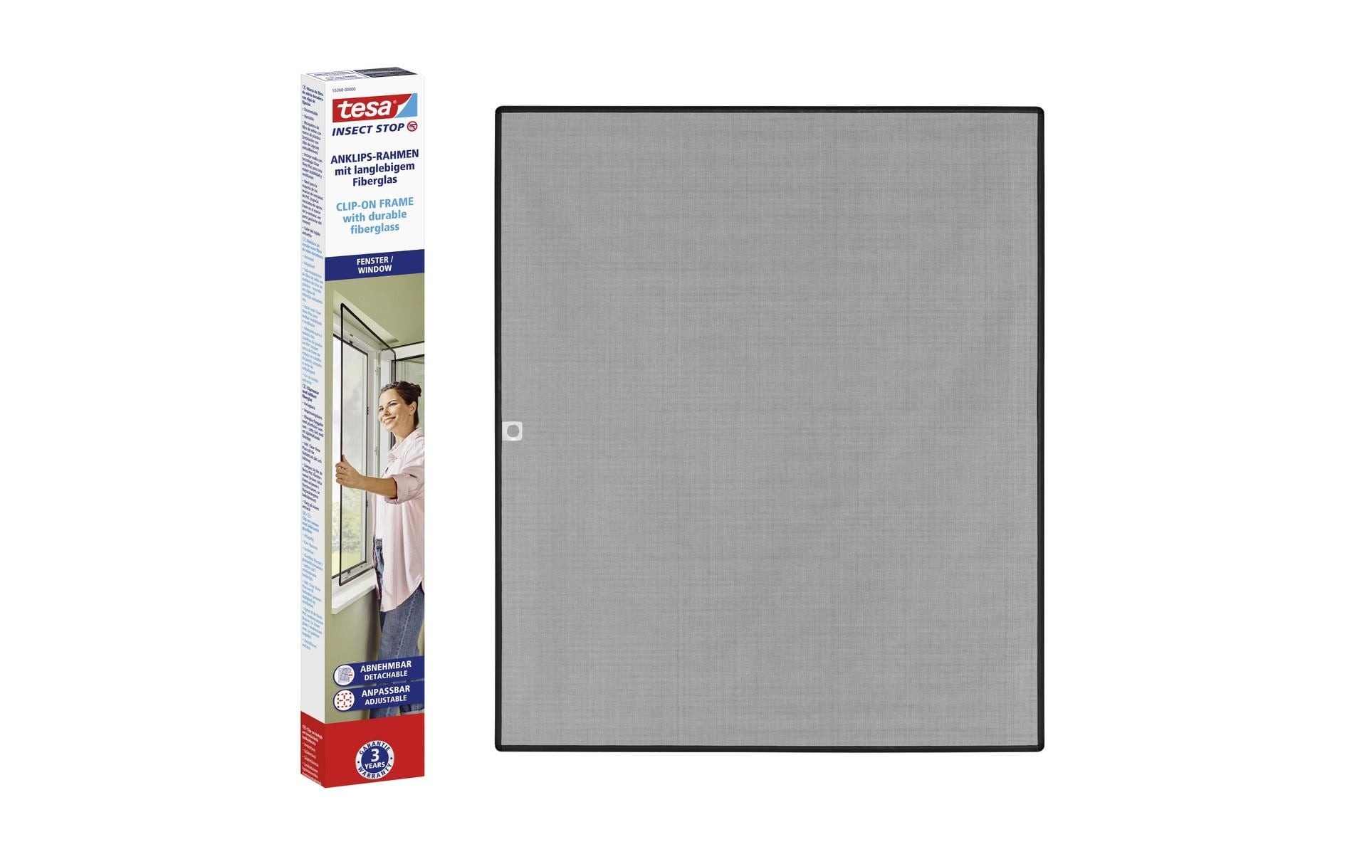 tesa Insektenschutz-Fensterrahmen »CLIP-ON Rahmen für Fenster 140 x 120 cm«