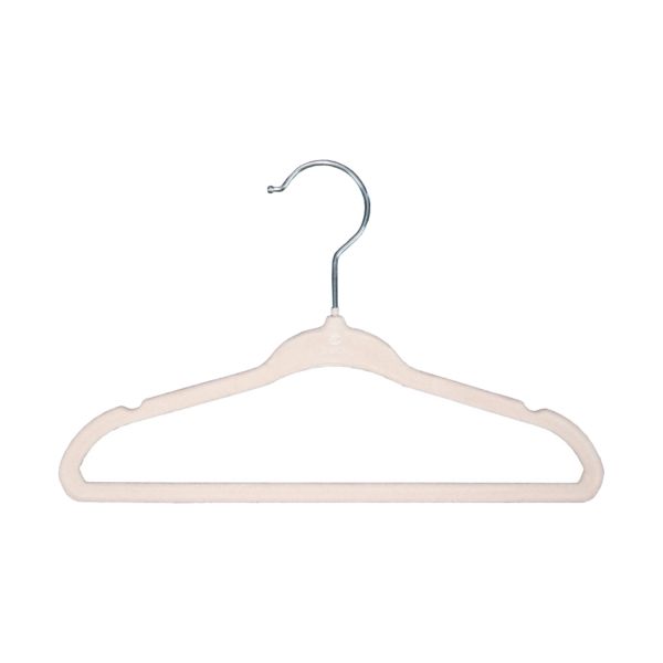 Puck Kledinghanger - Antislip - 6 Stuks - Ecru