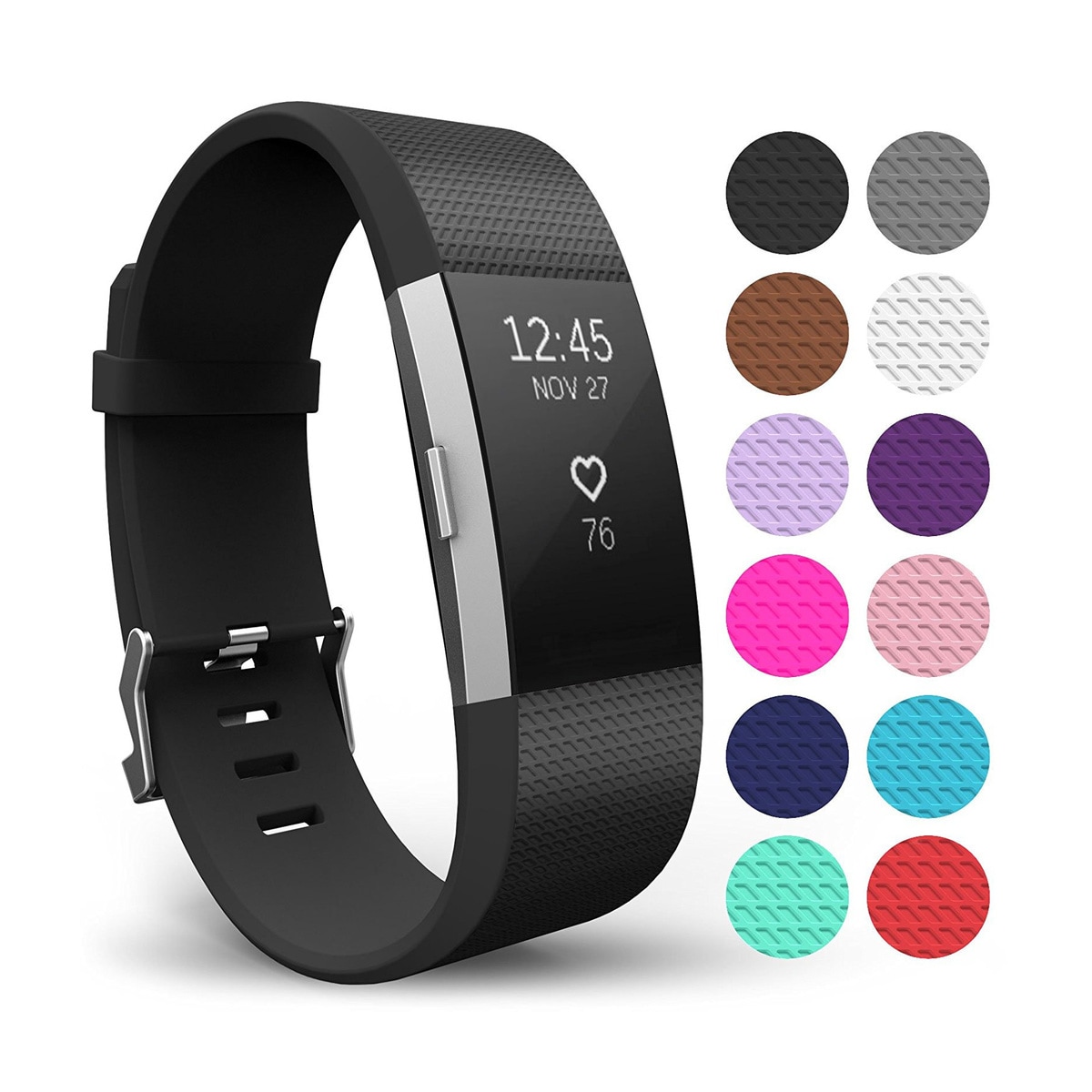 Armbånd til Fitbit Charge 2 - Svart S