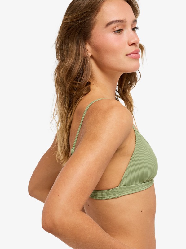 Roxy Love Fixed Tri Haut de bikini triangle Vert Femme