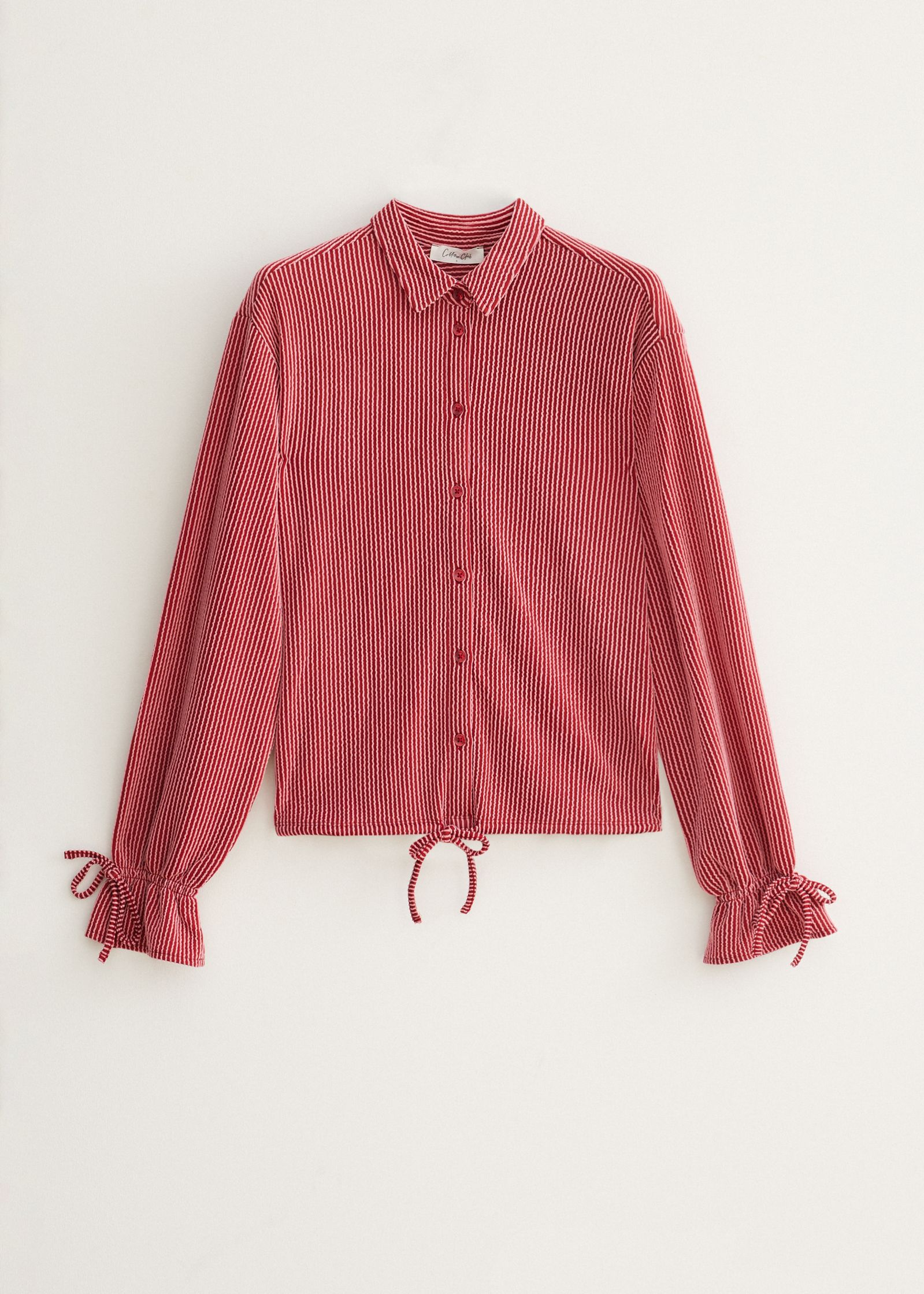 Blouse met gestreepte structuur