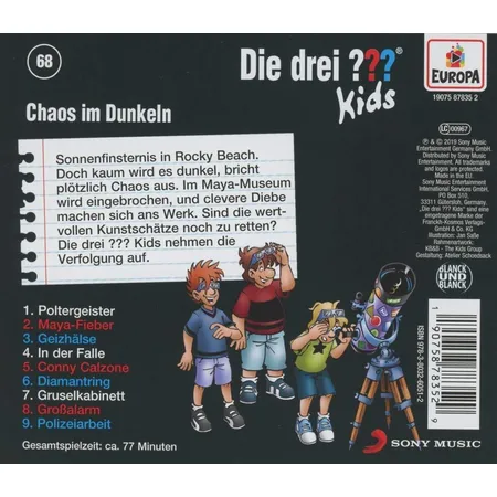 KOSMOS Hörspiel-CD ??? Kids 68 Chaos im Dunkeln