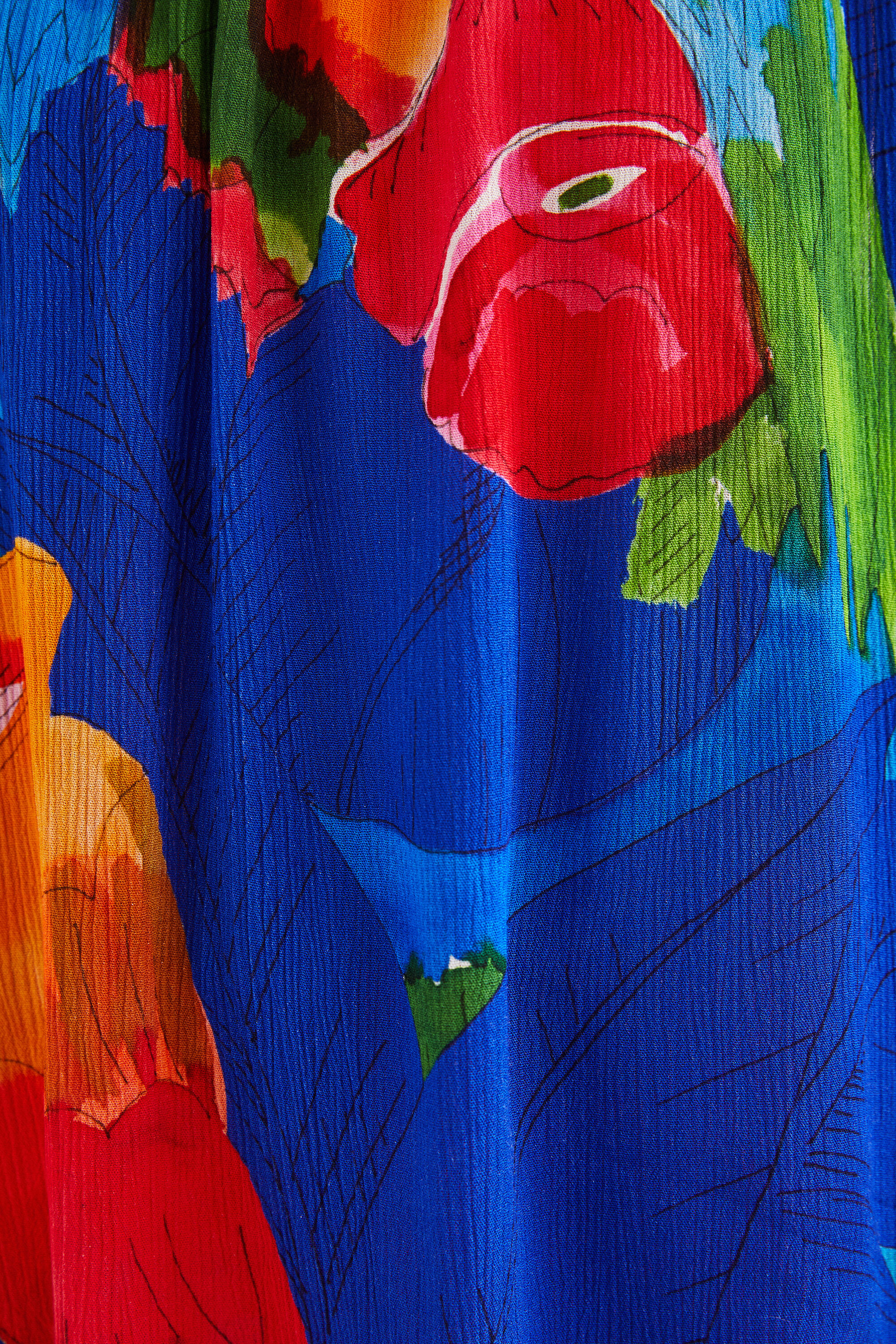 Blouse tropicale dos un