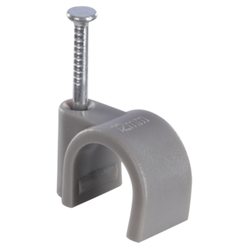 HANDSON kabelclip rond grijs 12mm (25 stuks)