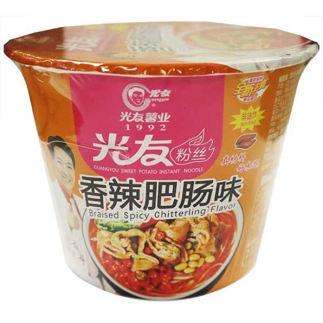 Guangyou Instant Noedels Bowl Zoete Aardappel Gestoofde Pittige Smaak 105g