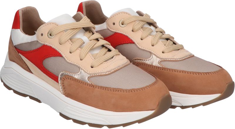 Xsensible - Ponte Vecchio - Dames Sneaker - Bruin Combi - Leer