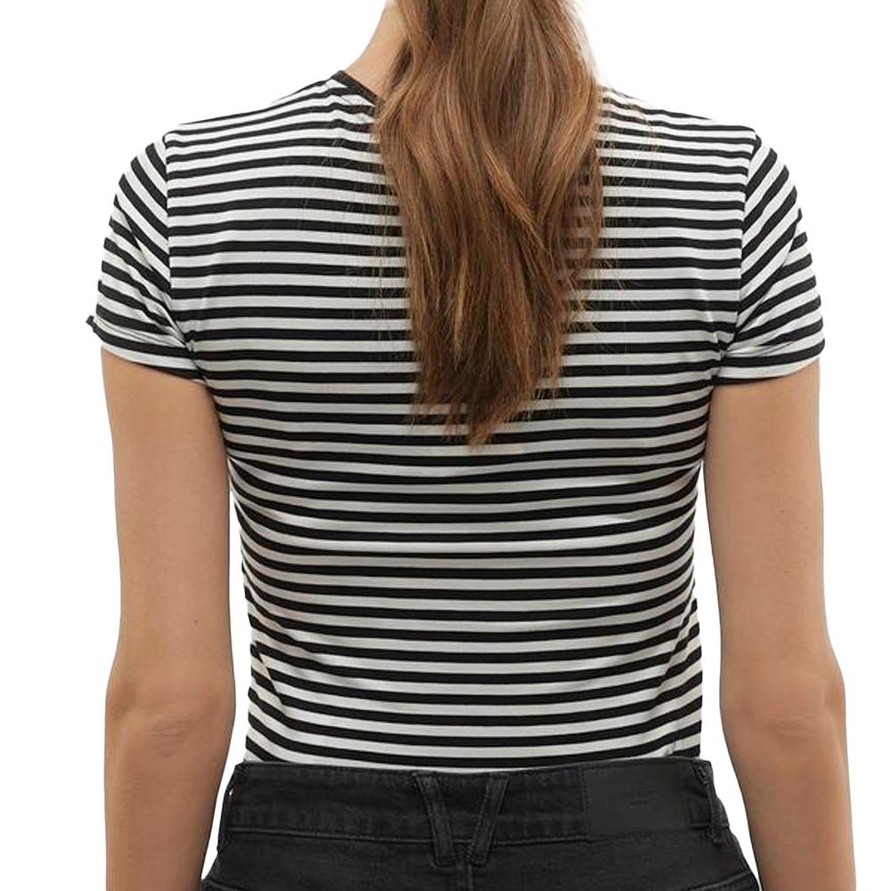 Vero Moda T-Shirt Noir/Blanc Femme Vero Moda Mines Fiona