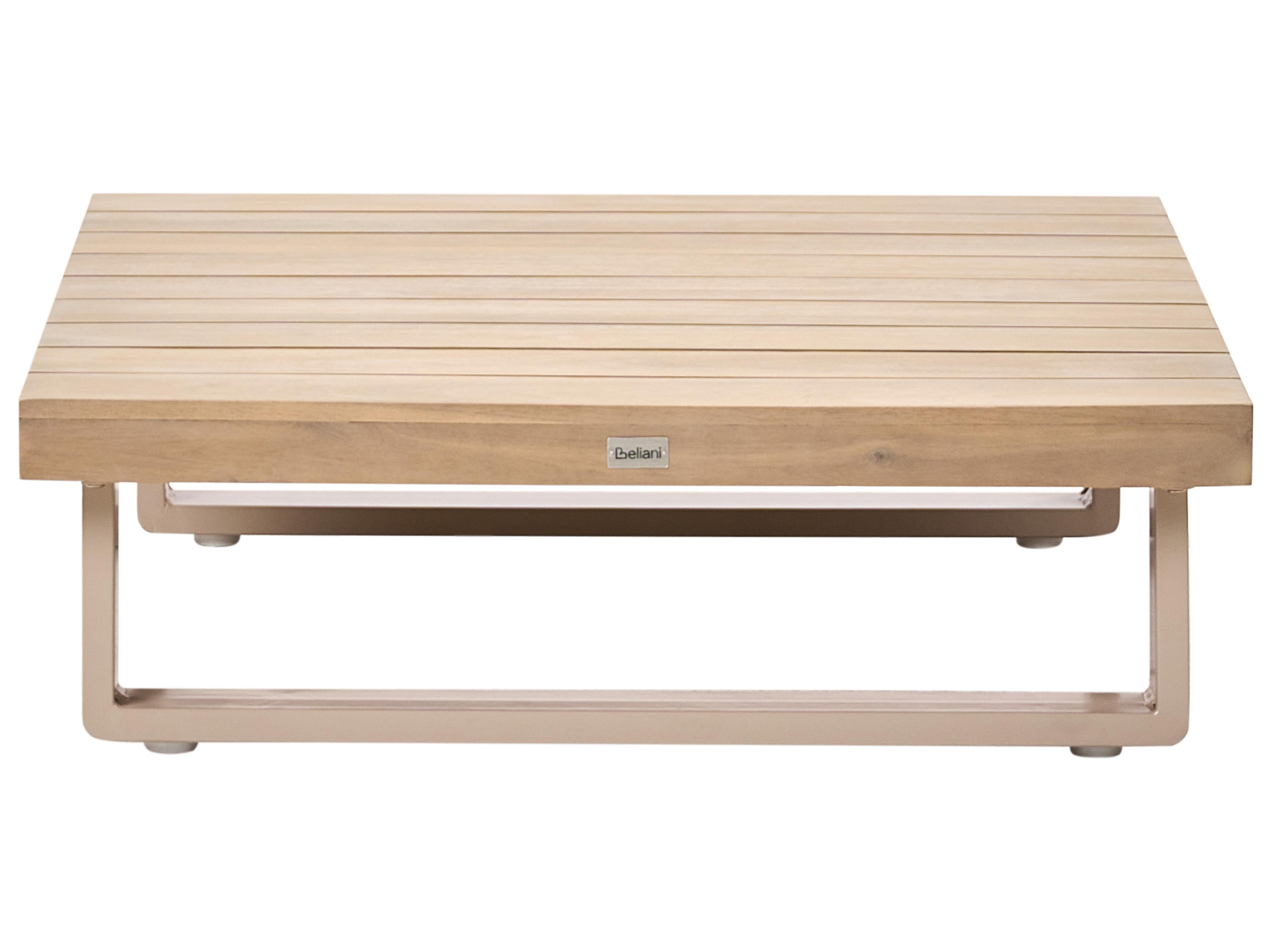 Tuin hoekloungeset met tafel 5-zits MYKONOS rechtszijdig Gecertificeerd acaciahout Taupe