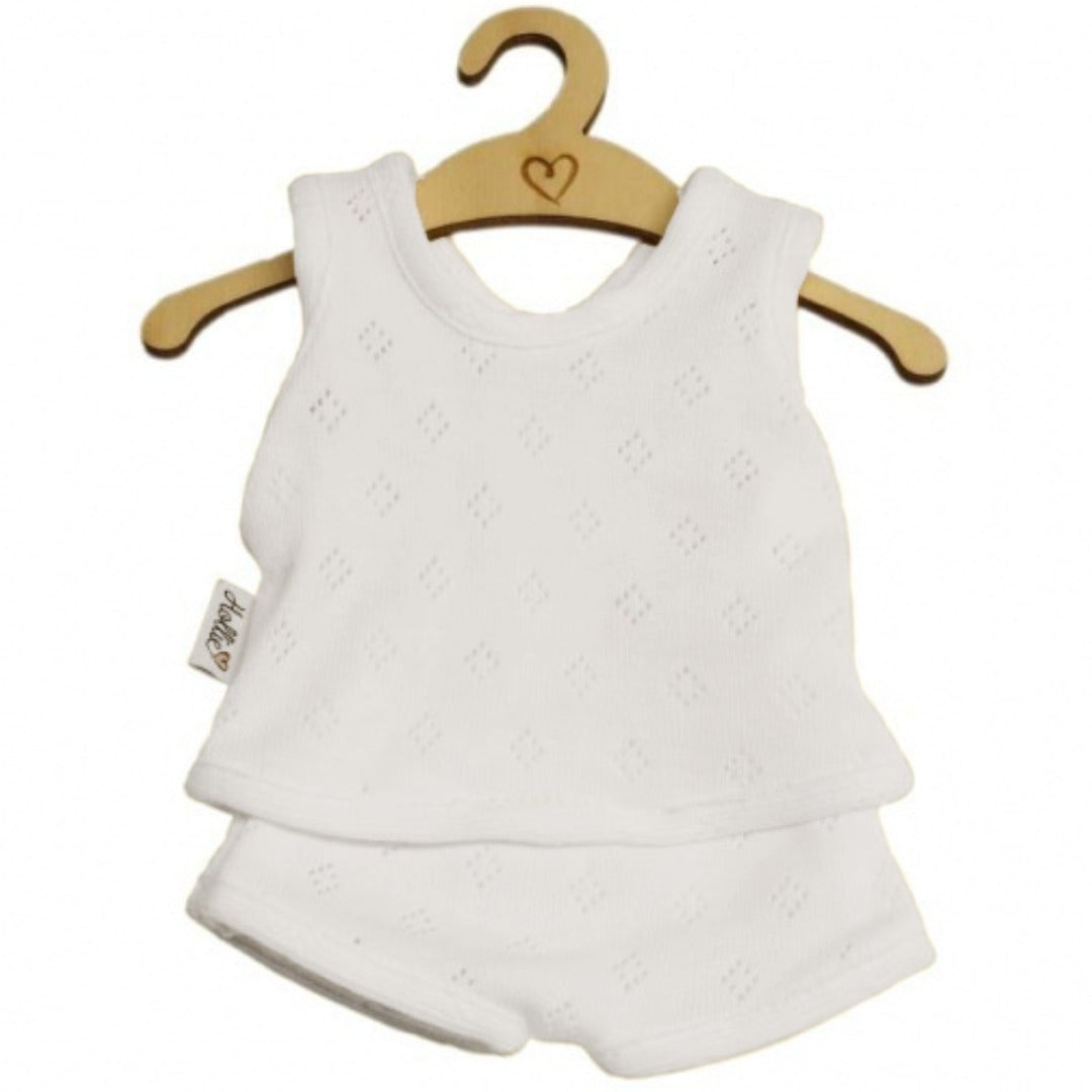 Hollie poppenkleding ondergoed - ajour white- 34 cm