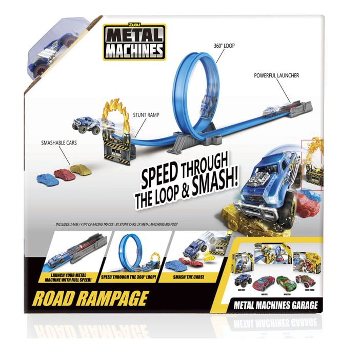 Zuru Metal Machines Rennbahn - Road Rampage - ca. 2m