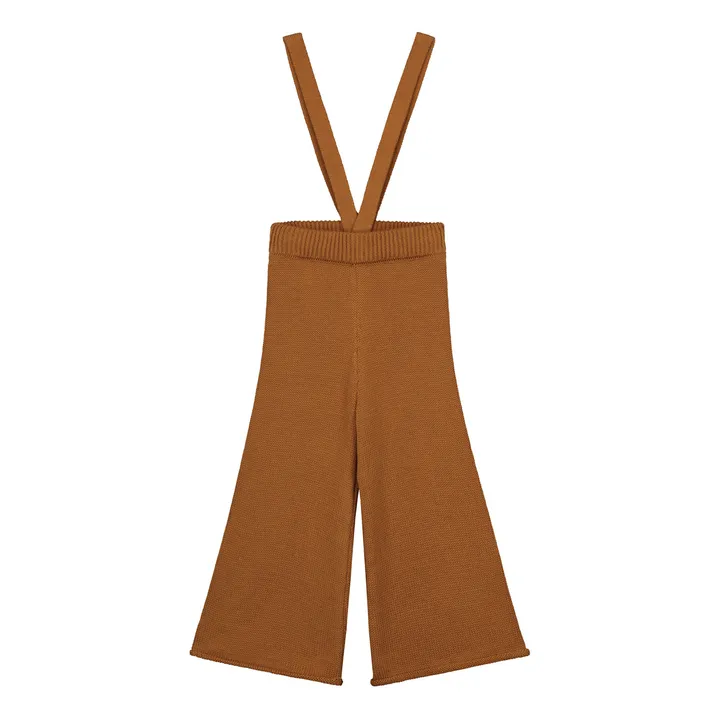 Yuki Pantalon Tricot Coton Bio | Marron