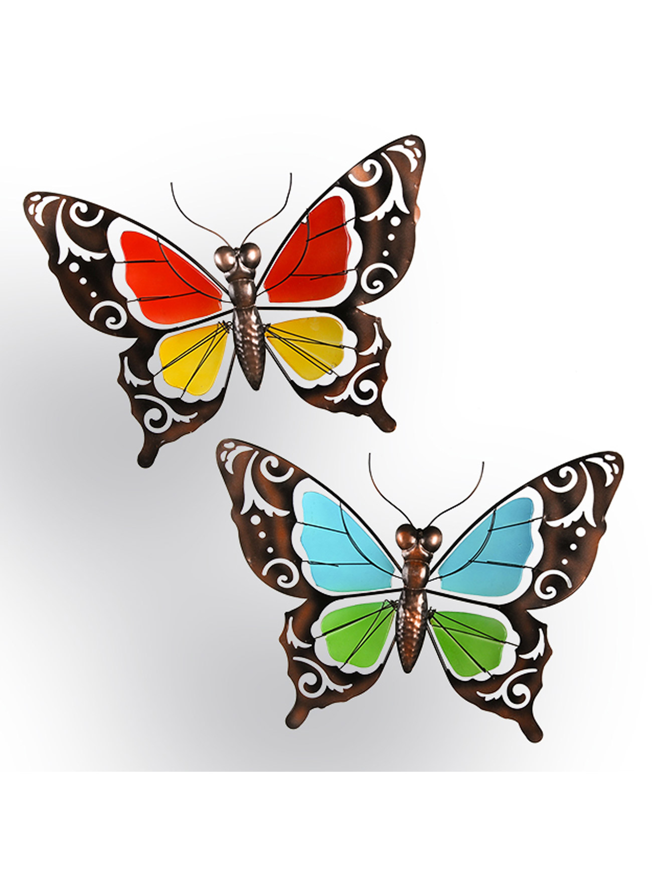 2 décorations papillon