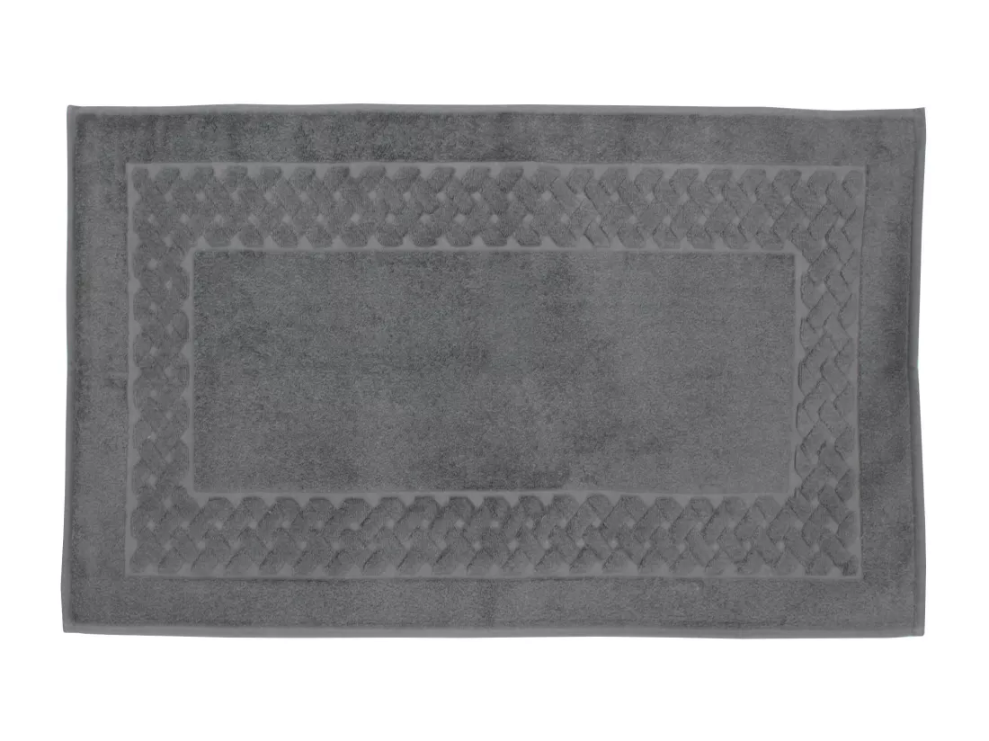 Tapis de bain 50x80 cm ROYAL CRESENT Gris Acier 850 g/m2