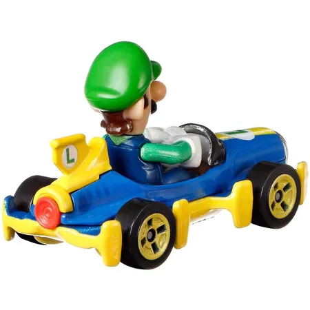 Hot Wheels Mario Kart Replica 1:64 Die-Cast Luigi