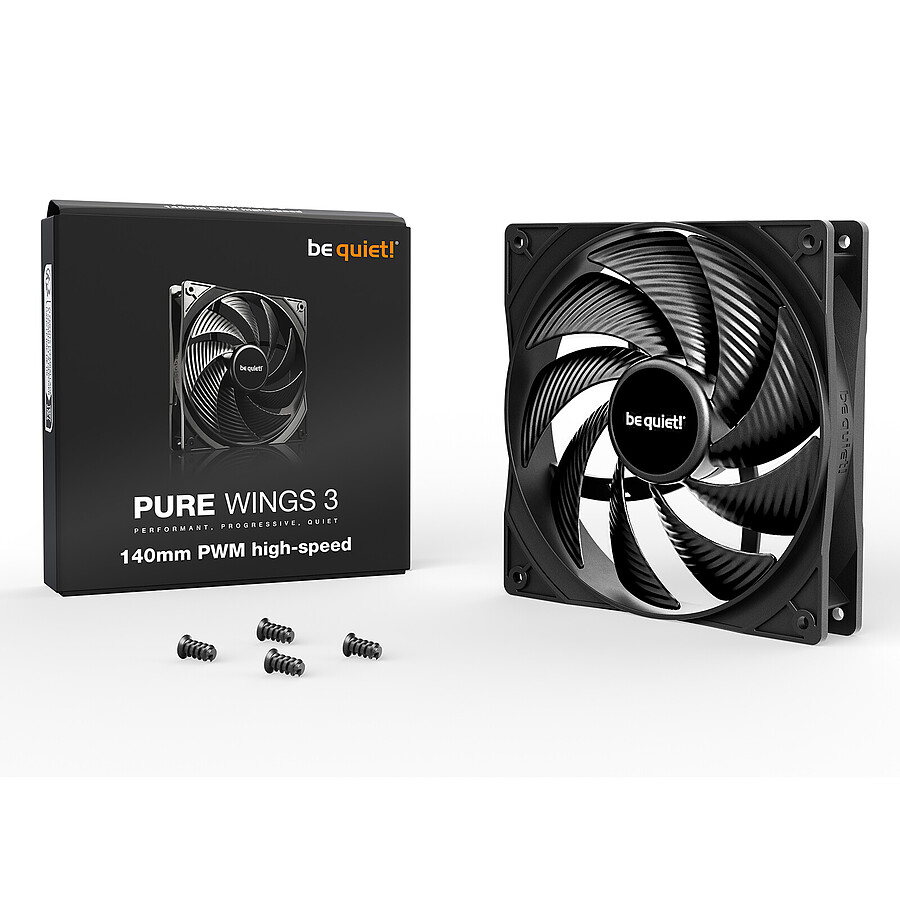 be quiet! Pure Wings 3 140 mm PWM High Speed - Noir