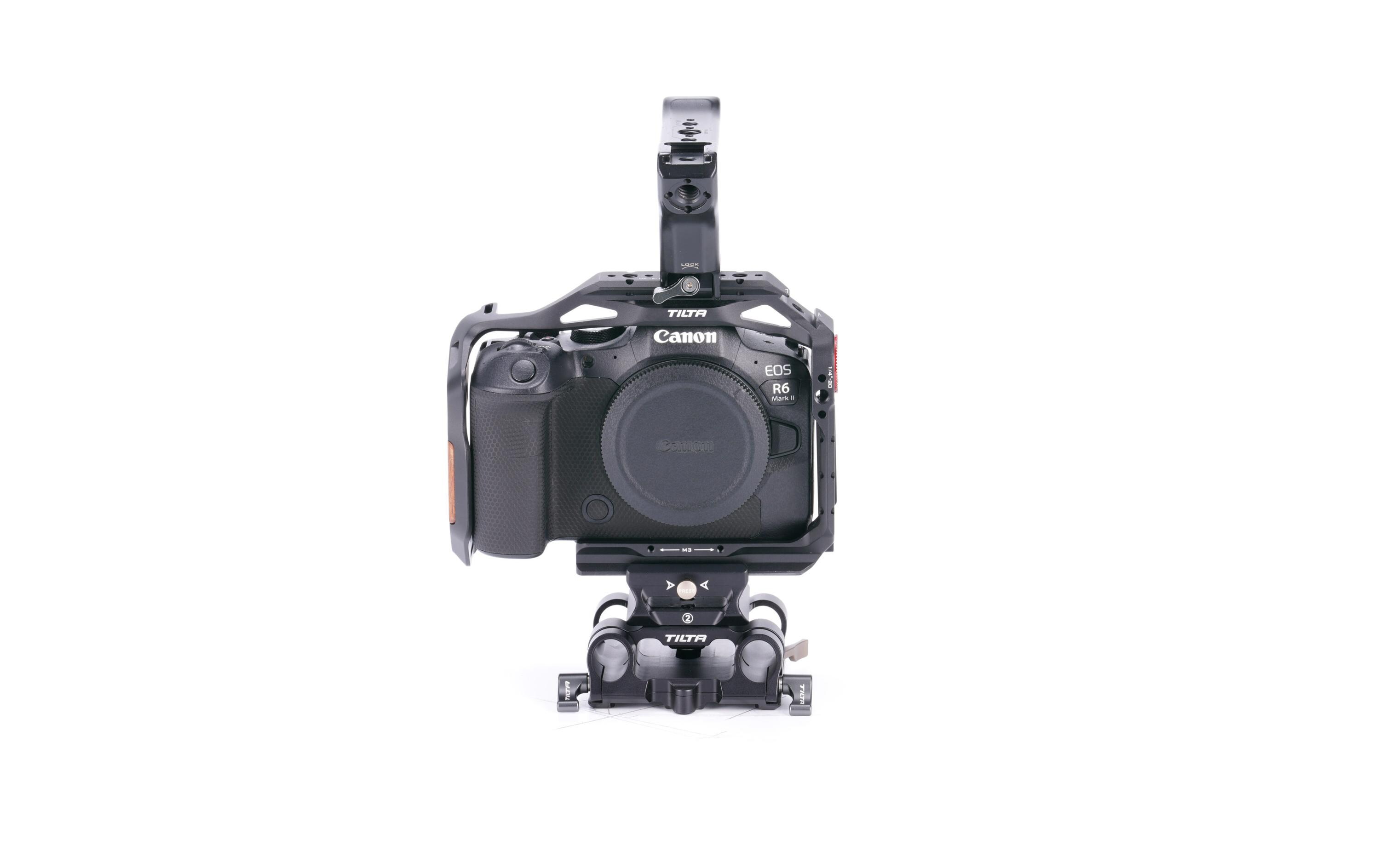 Cage Basic Kit für Canon R6 Mark II - Schwarz<br>Verbessert die Funktionalität der Kamera und bietet gleichzeitig zusätzlichen Schutz