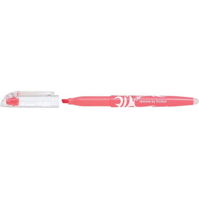 Surligneur pilot frixion light natural effacable       pointe moyenne biseautee      coloris rouge