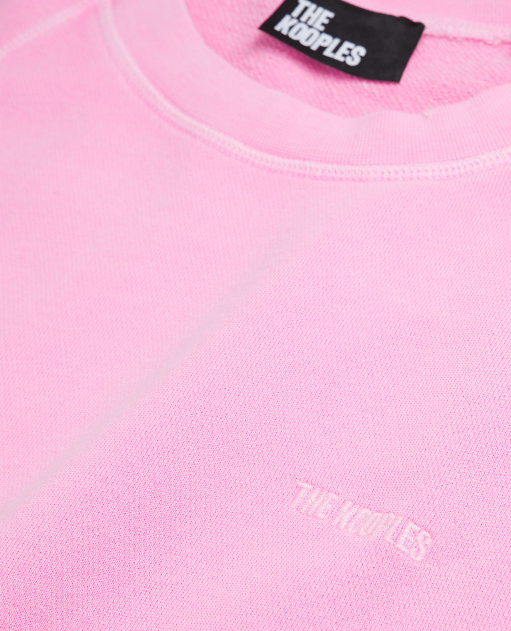 Sweatshirt rose fluo avec logo