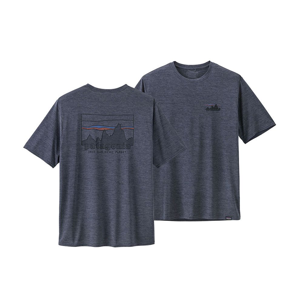 Patagonia CAPILENE COOL DAILY GRAPHIC - Maillot Homme '73 skyline: smolder blue x-dye