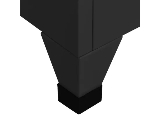 Armoire à casiers Noir 38x45x180 cm Acier