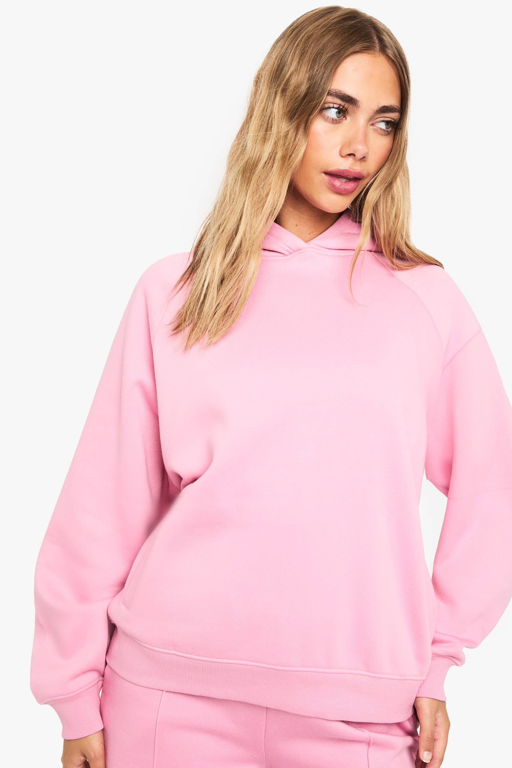 boohoo Sweat à capuche oversize à empiècements raglan